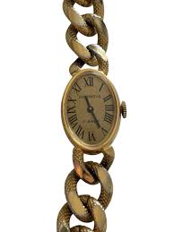 PAUL DOMINIQUE 17 Jewels Swiss Made Wind-up Gold Chain ...