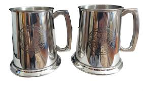 Seal of North Carolina Lot of 2 Pewter Tankards Sheffield ...