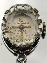 Vintage 1960s Pendant Watch Mechanical 17 Jewels Faceted ...