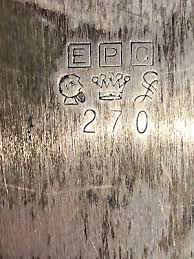 Vintage Poole Butler Silent Crumb Catcher Silver EPC #270 ...