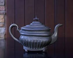 18th Century Square Pewter Teapot W.tutin Company England ...