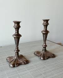 Antique Candle Holders — counter-space