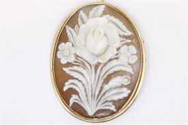 14k Cameo Brooch Pendant - Etsy