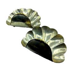 Large Art Deco Shell-Shaped Centerpieces, Set of 2 | Chairish