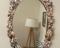Vintage Large Mirror ~ Grotto Sea Shell Art ~ Coastal Decor ...