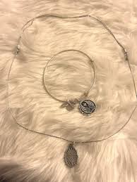 Alex and Ani silver angel wing charm bangle bracelet and ...