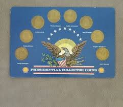 1992 Shell Gas Co. Presidential Collector Coins 8 President Coins Medals | eBay