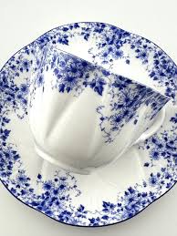 1950s Shelley Dainty Blue Tea Cup, English Fine Bone China ...