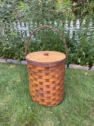 Shelton Basket - Large Round Basket - Woven Basket - Picnic Basket - Home Decor Piece - Etsy