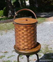 Vintage Shelton Picnic Basket Metal Lined Round Wicker Tote Cooler Rustic Cabin Farmhouse Decor Panchosporch - Etsy