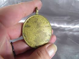 Santa Maria Gilded Bronze Medal, Antique Medal of the Virgin ...