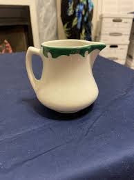 Vintage Green and White Restaurant Creamer Pitcher Shenango China Co 3 1/4" A4 | eBay