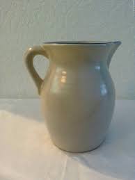 Vintage Pfaltzgraff Pottery Blue Yorktowne Pitcher | Chairish