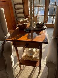 Restored Antique Side Table from the 1700s in New Hampshire