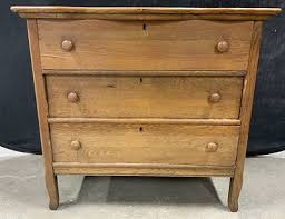 Vintage 3 Drawer Dresser Chest Of Drawers