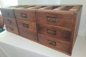 Oak Apothecary Multi Drawer Cabinet File Rockwell Rupel 39 ...