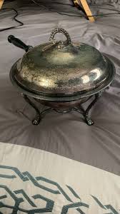 Vintage Silver Plated Chafing Dish Bowl Buffet Food Warmer ...