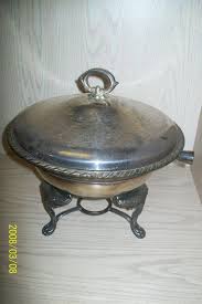 Silver Co Silver Plate 4 Piece Casserole Chafing Set Stand ...