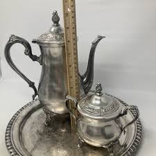 Wm Rogers Antique Silver Plate Three-piece Tea /Coffee Service Set 1900-1940 | eBay