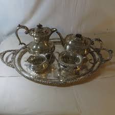 VINTAGE LONSDALE SILVER PLATE COFFEE/TEA SERVICE WITH 27" TRAY | eBay Australia