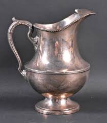 Lot - Poole Sterling Silver Pitcher "Georgian" Pattern