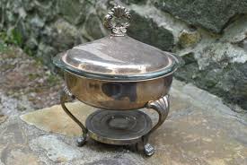 Antique FB Rogers Chafing Dish Heating Covered Serving ...