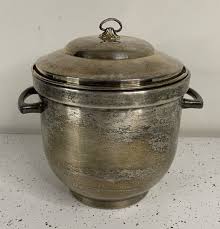 Vintage Cheshire Silverplate Insulated Ice Bucket with Glass ...