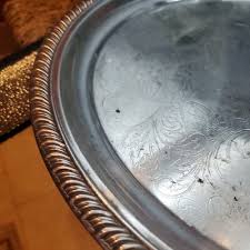 Vintage. very large 15.5 Inch Silver-plate Tray. Nice ...