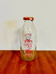 Broguiere's Glass Milk Bottle One Quart – Sunbeam Vintage