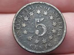 1873 Shield Nickel 5 Cent Piece- Open 3, Fine/VF Details | eBay