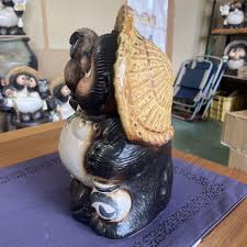 Japanese Pottery of Shigaraki Raccoon Ornament 21x16x26cm ...