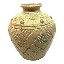 Vintage Earthenware Handmade and Carved Vase Pot Thailand | eBay
