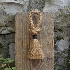 Small Handmade Broom in Natural Manila Rope, Rustic ...