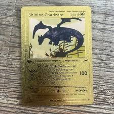 Toys | 1 Edition Shining Charizard Golden | Poshmark