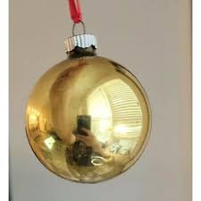 Vintage Shiny Brite USA Christmas Ornaments Gold Glass 2 ...