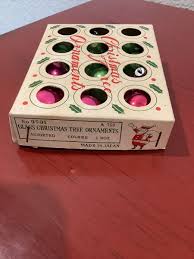 VINTAGE CHRISTMAS TREE MINI ORNAMENTS Made in Japan Mercury ...