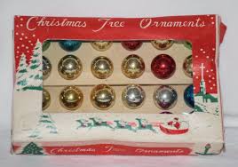 Vtg Lot 24 Feather Tree Tiny Glass Christmas Ornaments 14mm ...