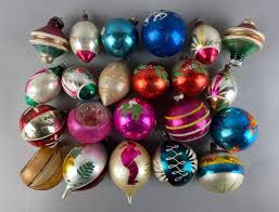 Sold at Auction: Group of 22 Vintage Mercury Glass Christmas ...