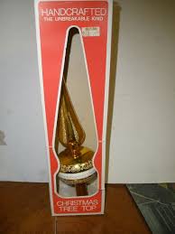 Vintage Handcrafted Unbreakable Christmas Tree Top in box ...