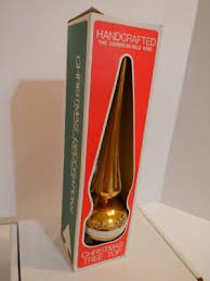 Christmas Tree Decor - Vintage Bradford Gold Tree Topper ...