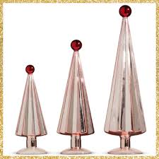 Sugar Plum Fairy Red and Pink Trees Set of 3 Pink and Red ...