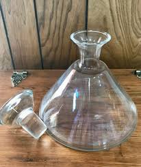 Ship's Decanter, Flat Stopper Wide Bottom Vintage 1980's ...
