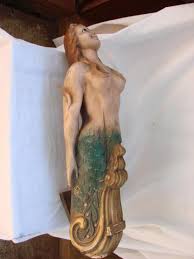VIntage Alfco NY Ship Figurehead Masthead Mermaid Nude | #118547170