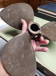 MICHIGAN DYNA JET 14LH12 Vintage Bronze Brass 3 Blade Boat Ship Propeller (OK) | eBay