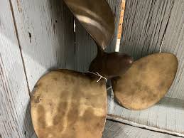 Vintage New England Propeller, Rustic Nautical 3 Blade Boat Propellers, Brass – Buckeye Lake Place