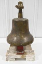 Sold at Auction: Vintage Brass Railroad Locomotive Bell w/ Clapper