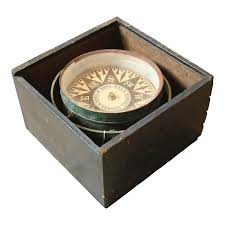 19th Century Compass by Robert Merrill | Chairish