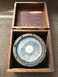 Antique Vintage WWII Naval Ship Compass Hand Brass And ...