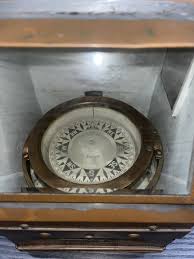 Antique Brass WWII / WW2 1942 US Navy Ship Compass Ritchie ...