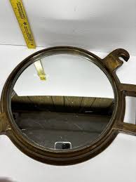 Vintage Original Solid Brass Porthole Mirror 15" Ship ...